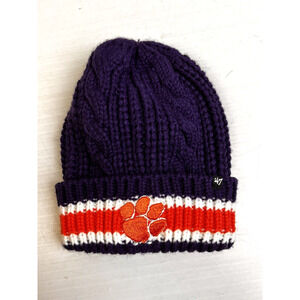 Clemson Tigers 47 Beanie Toboggan Hat Women's Orange Purple College Outdoors